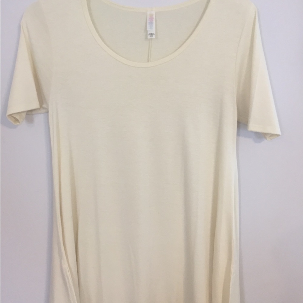 Lularoe perfect tee xxs solid ivory